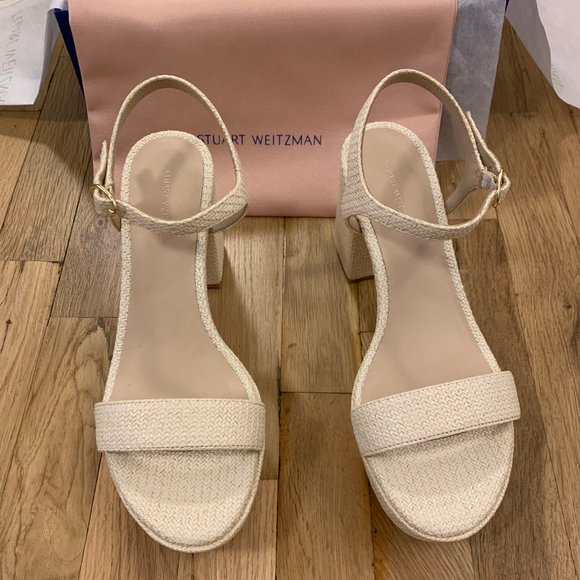 Stuart Weitzman Dancer Mid Block Platform Sandal - Picture 1 of 3